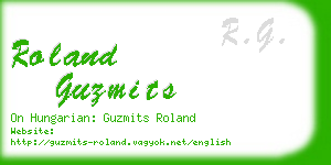 roland guzmits business card